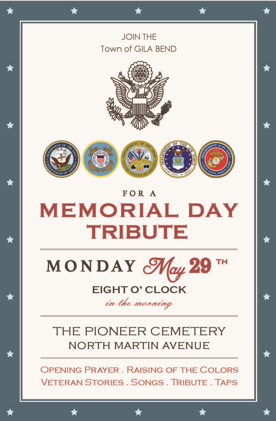Memorial Day Tribute Invitation to Public